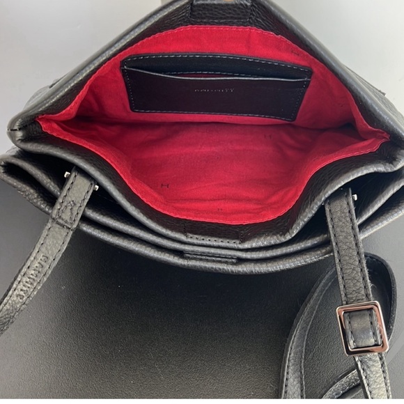 Hammitt Duke Triple Compartment Black Gunmetal Clutch EUC - Picture 8 of 11